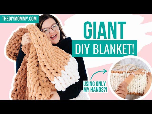 How to Knit a Chunky Blanket in a Day: No Needles Required!