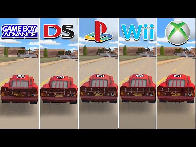 Cars Mater-National Championship (2007) GBA vs NDS vs PS2 vs Wii vs Xbox 360 (Which One is Better!)