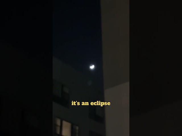 A reverse eclipse #funny #eclipse #sunset #moon #carlb #comedy #shorts