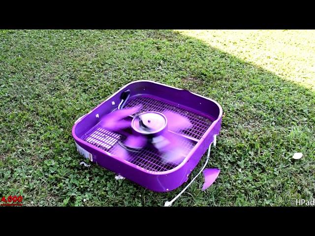 New Purple Lasko Box Fan Destruction