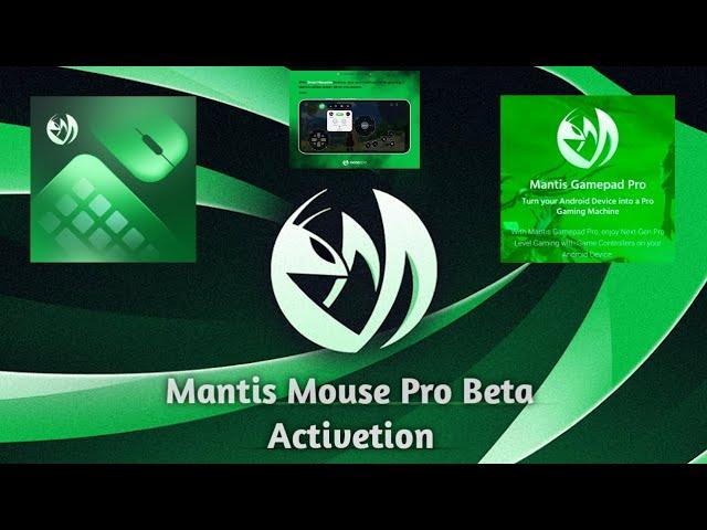 How to Activate Mantis mouse pro beta | [ in single mobail ]