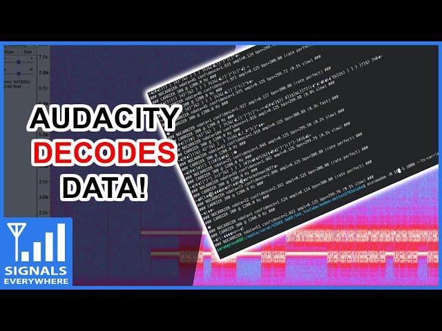 Audacity Decoding Data?! Using Audacity Multimon-ng and Minimodem to Decode Digital Audio Data!