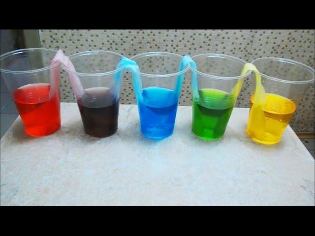 Capillary Action using Wipes. Science experiments