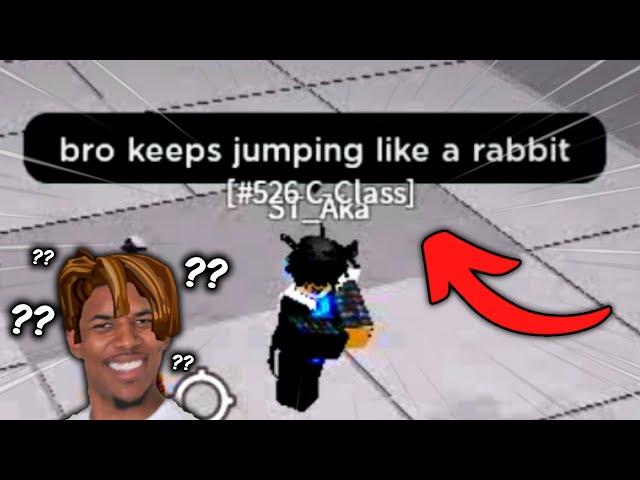 "bro keeps jumping like a rabbit" | The Strongest Battlegrounds | ROBLOX