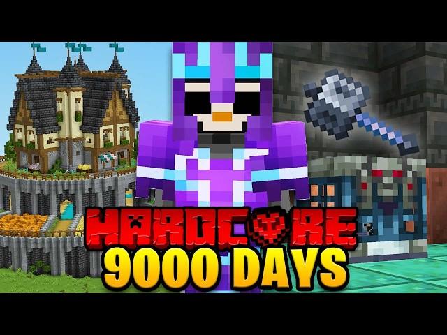 I Survived 9,000 Days in HARDCORE Minecraft...