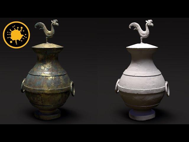 Creating an Antique Chinese Wine Container From Start to Finish Using Mari and Arnold Renderer