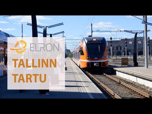 Estonia - train trip from Tallinn to Tartu with Elron (Estonian State Railways)