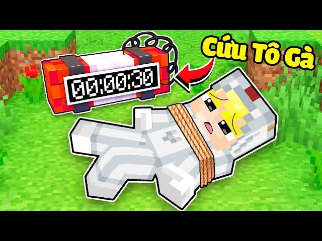 Nếu Các Bạn Chỉ Có 30 Giây Để Cứu Tô Gà Trong Minecraft!