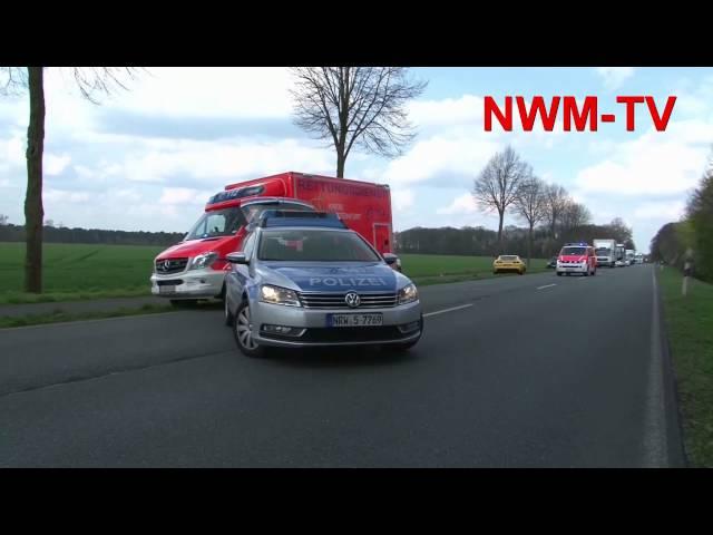 2016-04-14 B219 Greven schwerer Verkehrsunfall