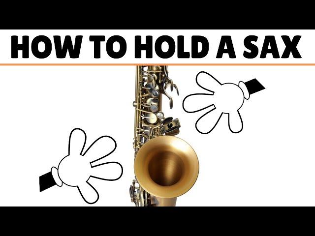 How To Hold A Sax And Play Your First 3 Notes. Beginner Saxophone Lesson