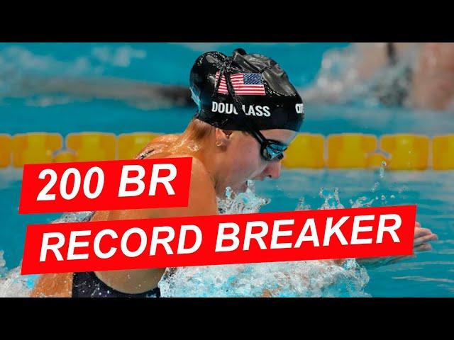 Kate Douglass 200 Breast American & U.S. Open Record (2:01.43) Full Race & Analysis