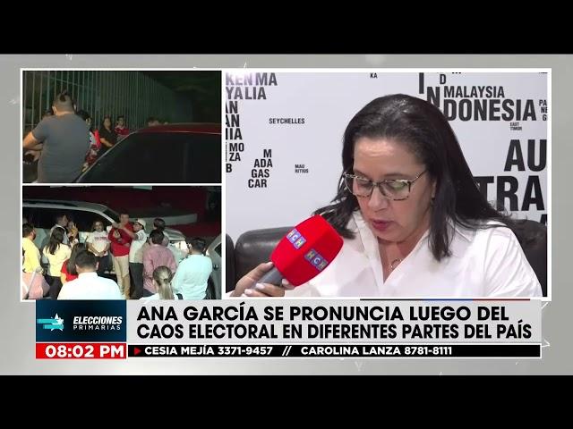 "Este es el proceso electoral más penoso" "Ana García se pronuncia luego del caos en elecciones