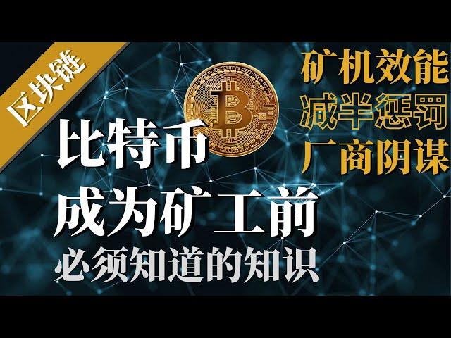 比特币运行逻辑|成为矿工前必须知道的知识！【挖矿】比特币价格&奖励减半对矿工的影响，新旧矿机效能迭代更新，矿机生产商的阴谋