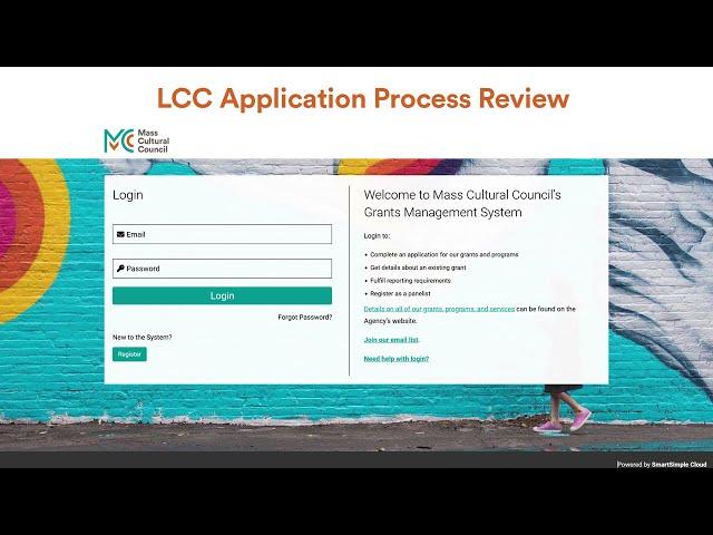 LCC Online Application Walk-Through (FY25)