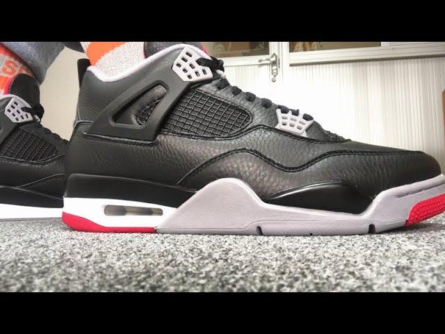 First Look:Air Jordan 4 Retro Bred Reimagined HD On Feet