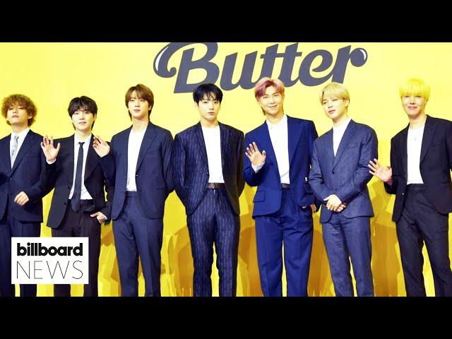 BTS’ ‘Butter’ Becomes Longest Running No.1 of 2021 With 9 Weeks At the Top | Billboard News