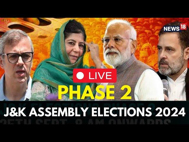 Jammu Kashmir Elections LIVE Updates | Phase 2 Polling For J&K Elections 2024 | N18L | Live News