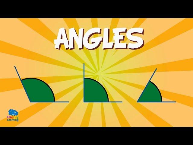 Angles: measuring angles and their names! | Educational Videos for Kids