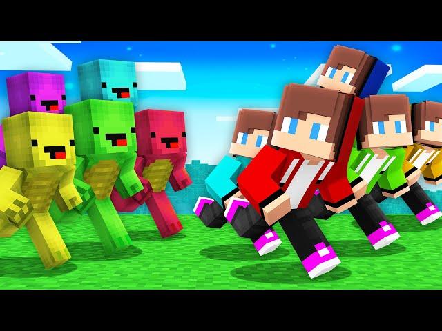 Speedrunner CLONES vs Hunter CLONES :JJ vs Mikey in Minecraft Maizen!