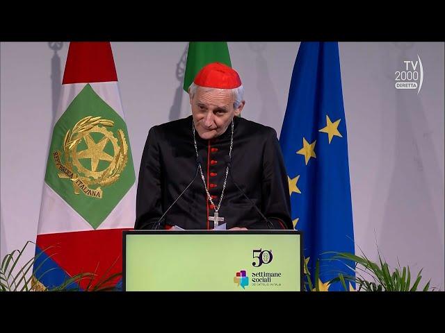 50ª Settimana Sociale dei Cattolici a Trieste. L'intervento del card. Zuppi