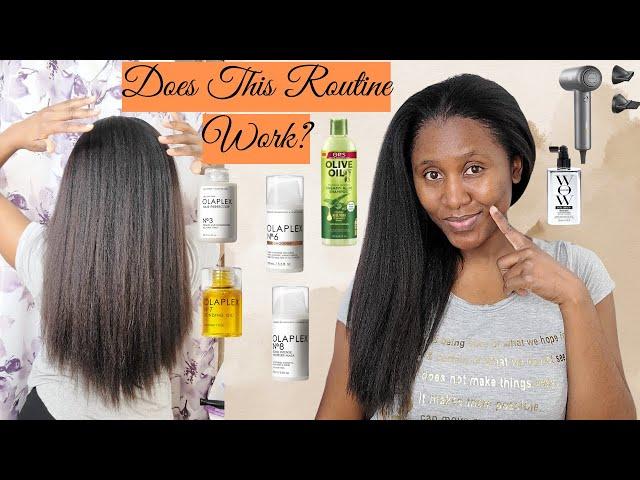 An Updated Post Relaxer Wash Day With Olaplex  | 1 Week Post Relaxer Hair Care Routine