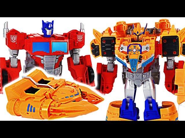 Transformers Cyberverse Power of the Spark Armor Optimus Prime! Upgrade! | DuDuPopTOY