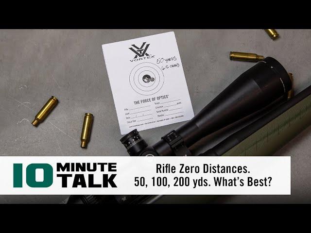 #10MinuteTalk - Rifle Zero Distances. 50, 100, 200 yds. What’s Best?
