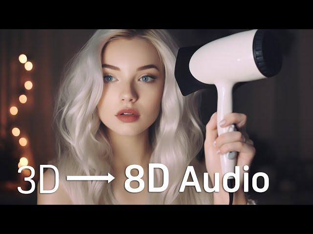 8D Blow Dryer Sound (black screen) brain-melting