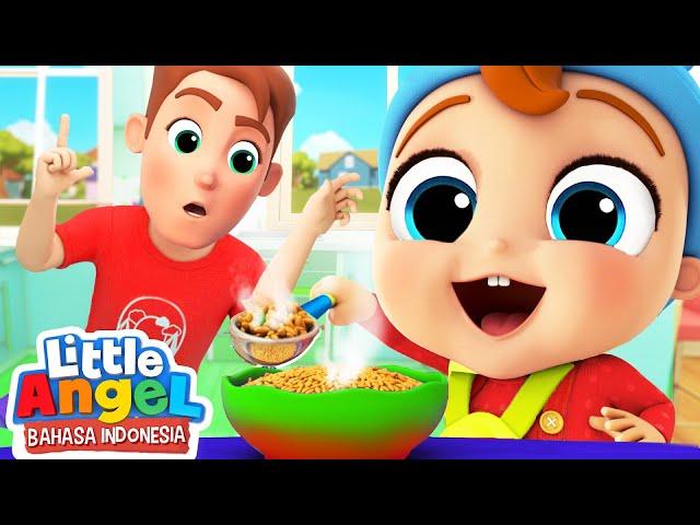 Waktunya Makan Malam | Kartun Anak | Little Angel Bahasa Indonesia