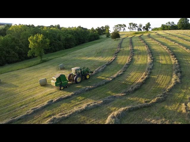 Let's make some HAY! Cutting tedding raking and baling on the FARM!