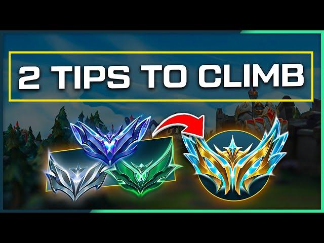 *NO BS* 2 Tips to help you climb on ADC RIGHT NOW