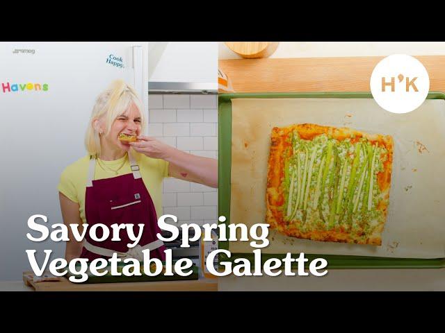 Savory Spring Vegetable Galette | BEST Veggie Savory Pie