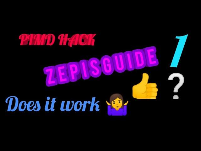 PIMD HACK ZEPISGUIDE DOES IT WORK? 2019