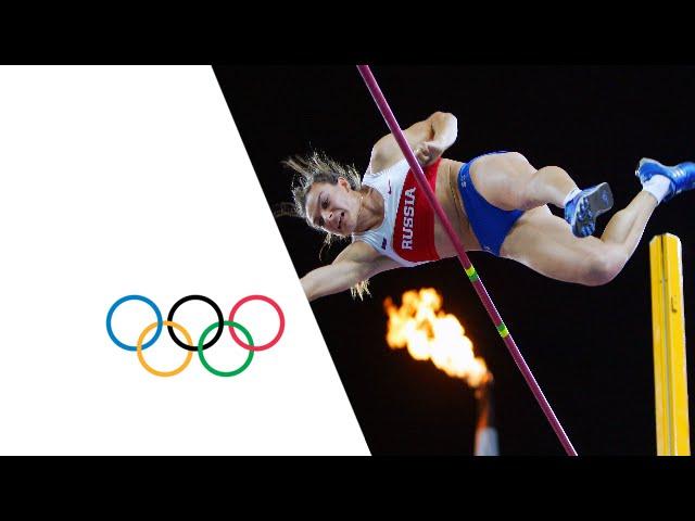 Yelena Isinbayeva Wins Gold in Pole Vault - Athens 2004 Olympics