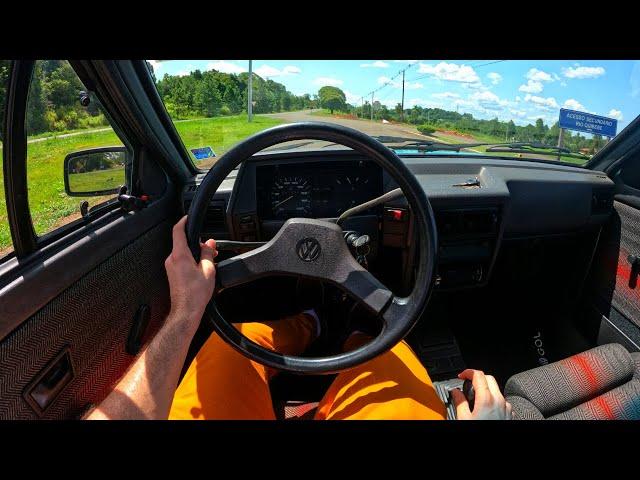 Volkswagen Gol 1989 (1.8) POV Test drive 4K (No narration)