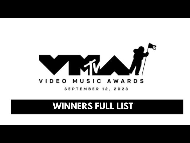 MTV VMA 2023 WINNERS FULL LIST