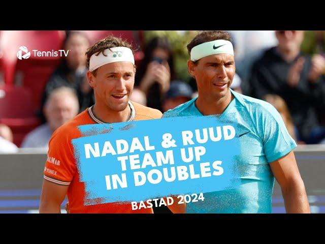 Rafa Nadal & Casper Ruud Play Doubles Together | Bastad 2024 Highlights