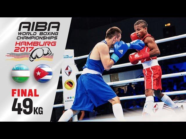 Final (49kg) ARGILAGOS Joahnys (Cuba) vs DUSMATOV Hasanboy (Uzbekistan)