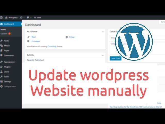 Update WordPress manually on localhost