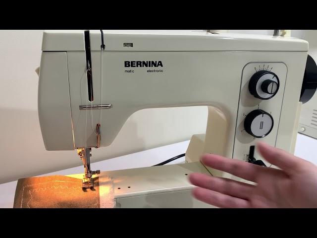 Bernina 801 sewing machine demonstration