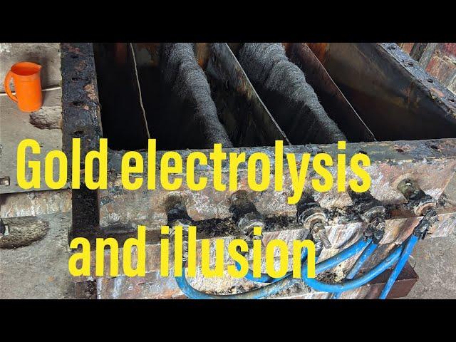Gold Electrolysis and illusion from carbon