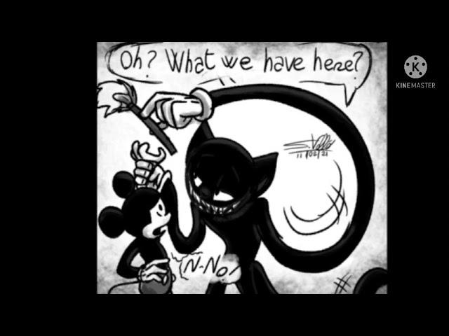 Cartoon cat and Epic Mickey crossover comic dub