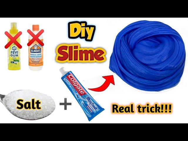 No glue, No borax, Toothpaste slime | Diy toothpaste slime | How to make slime with toothpaste