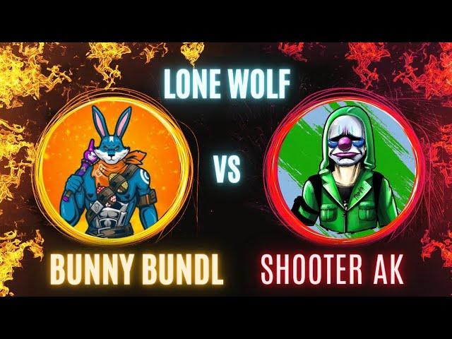 BUNNY BUNDLE VS SHOOTER AK IN LONE WOLF FREE FIRE LONE WOLF #freefire #1v1 #trending