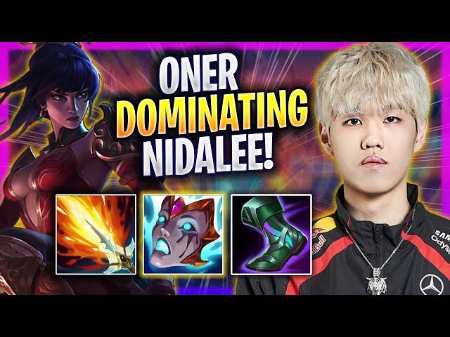 ONER DOMINATING WITH NIDALEE! - T1 Oner Plays Nidalee JUNGLE vs Lee Sin! | Season 2024