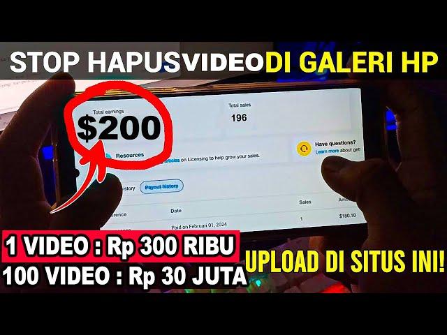 UPLOAD 1 VIDEO DIHARGAI RP 300 RIBU - Cara Dapat Uang Dari Internet