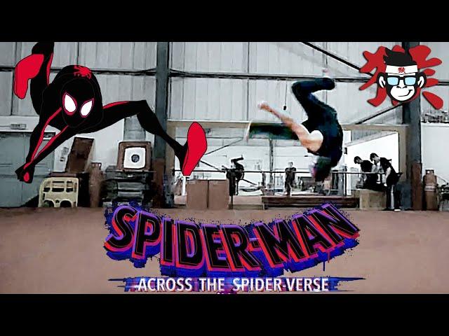 across spider-verse martial arts tricking video