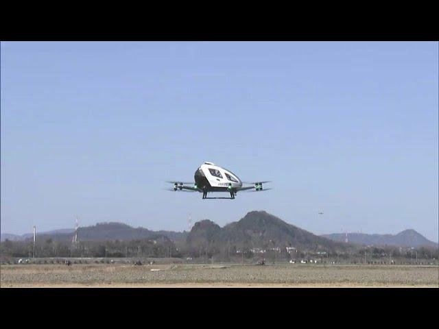 ついに有人飛行実験「空飛ぶクルマ」が30メートルまで上昇　約1キロ飛行【岡山】