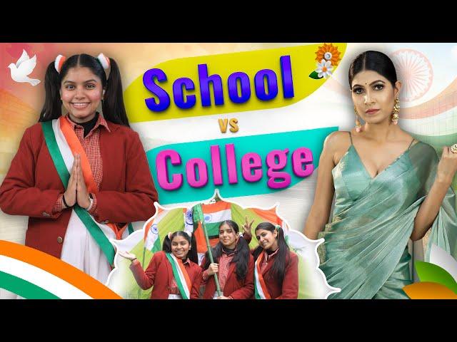 Republic Day - School vs College | Students Life | Anaysa