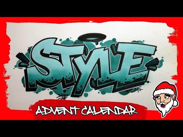 How to draw graffiti style letters (18th door)